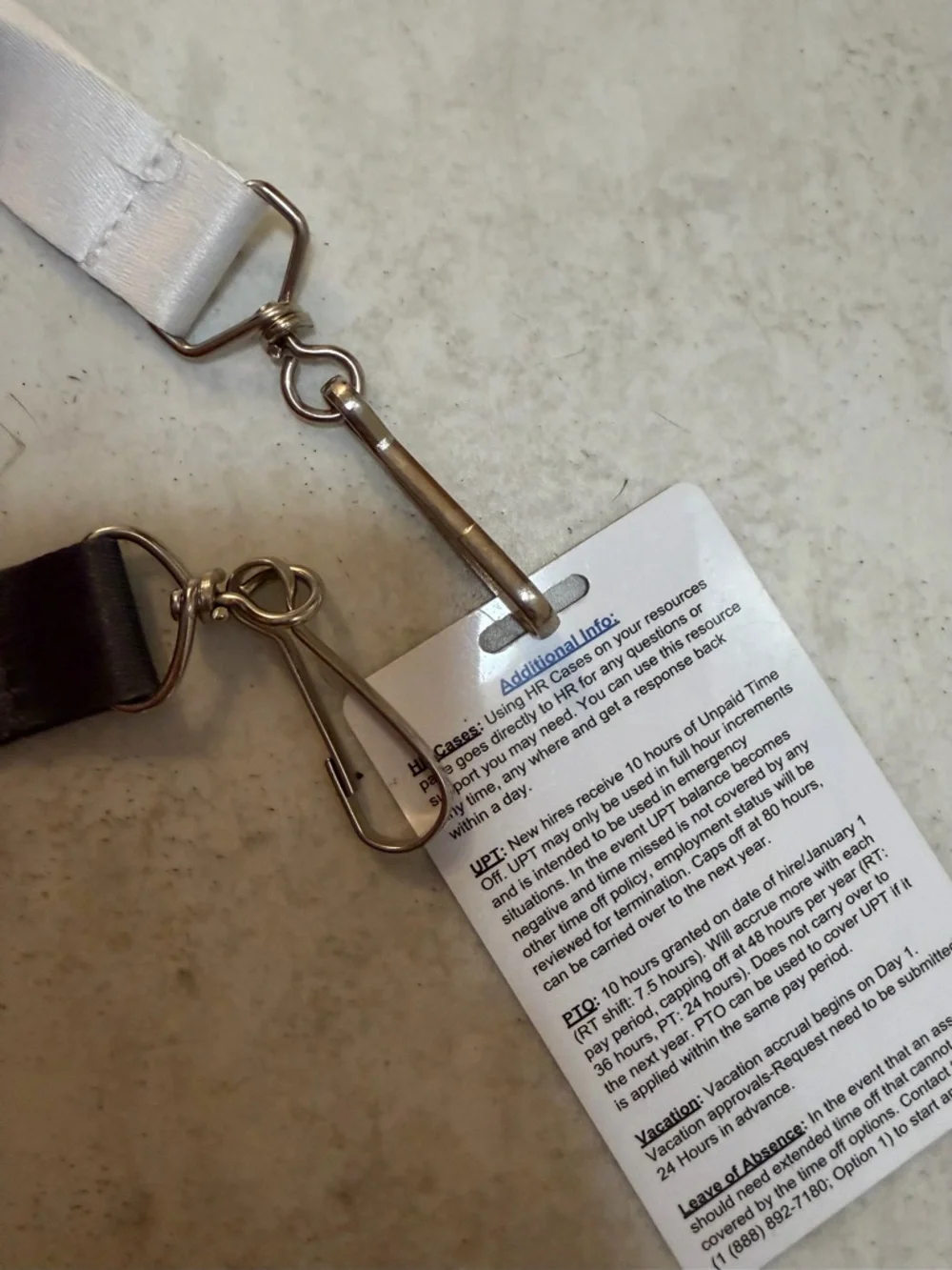 Amazon Prime Day 2021 Black and White Lanyard Key & Card Holder Peccy Pin
